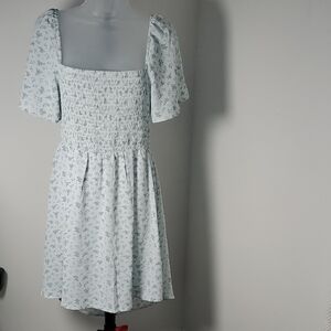 Princess Polly Light Blue Floral Mini Dress